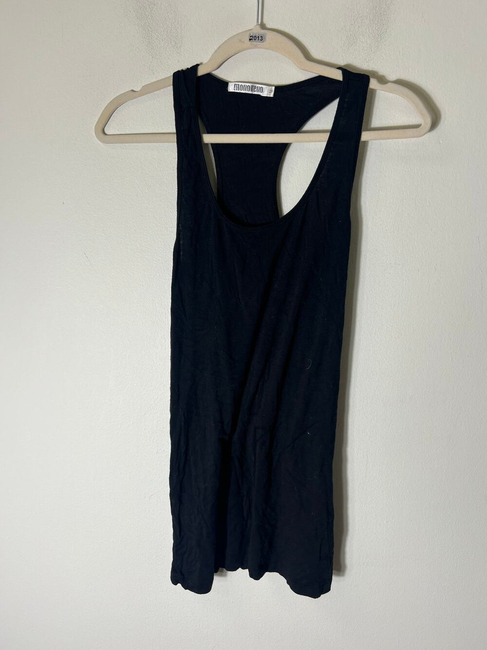 Monoreno Soft Black Leisure Tank Sz M